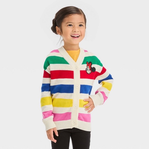 Toddler Girls' Minnie Mouse Cardigan Sweater
- Off-White 18M - Picture 1 of 4